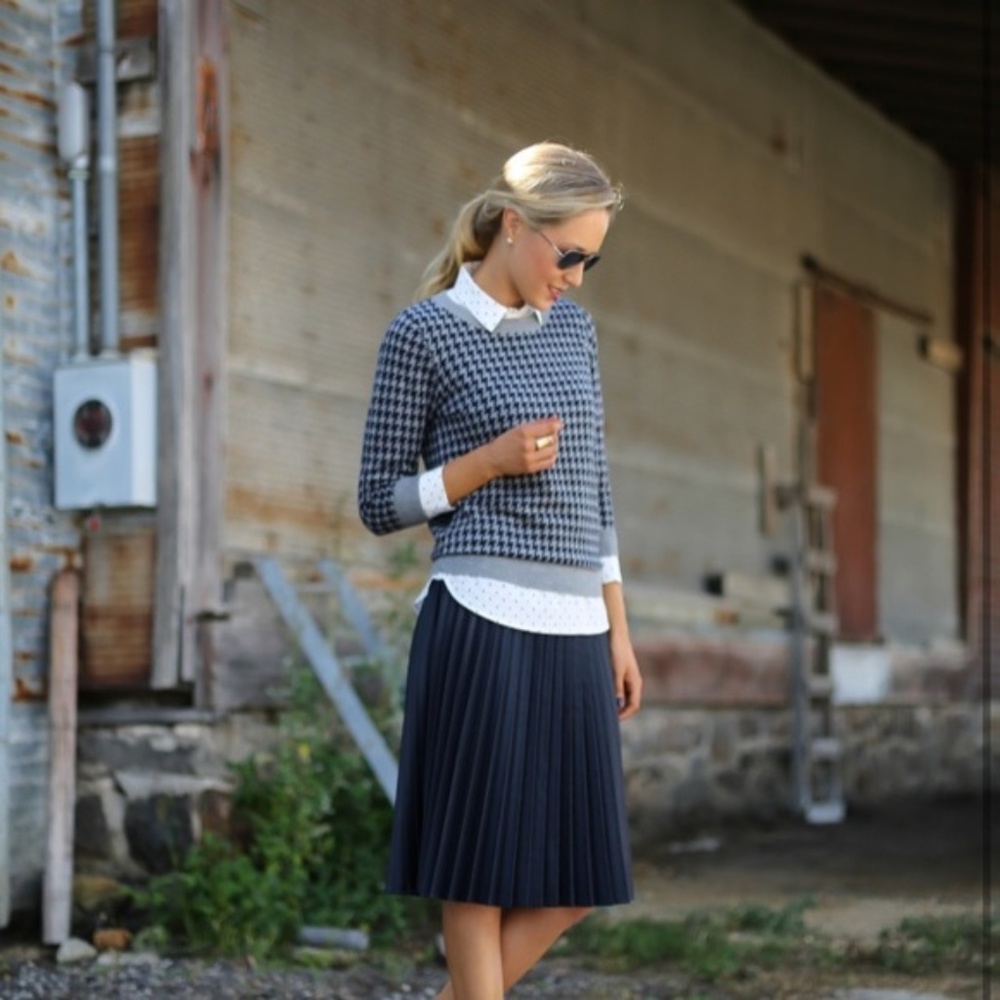 J. Crew Factory Charley sweater in houndstooth
